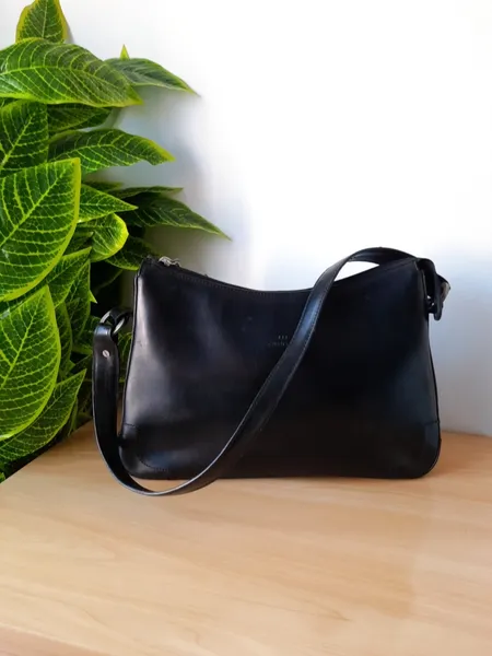 bolsa baguete preta ombro chenson