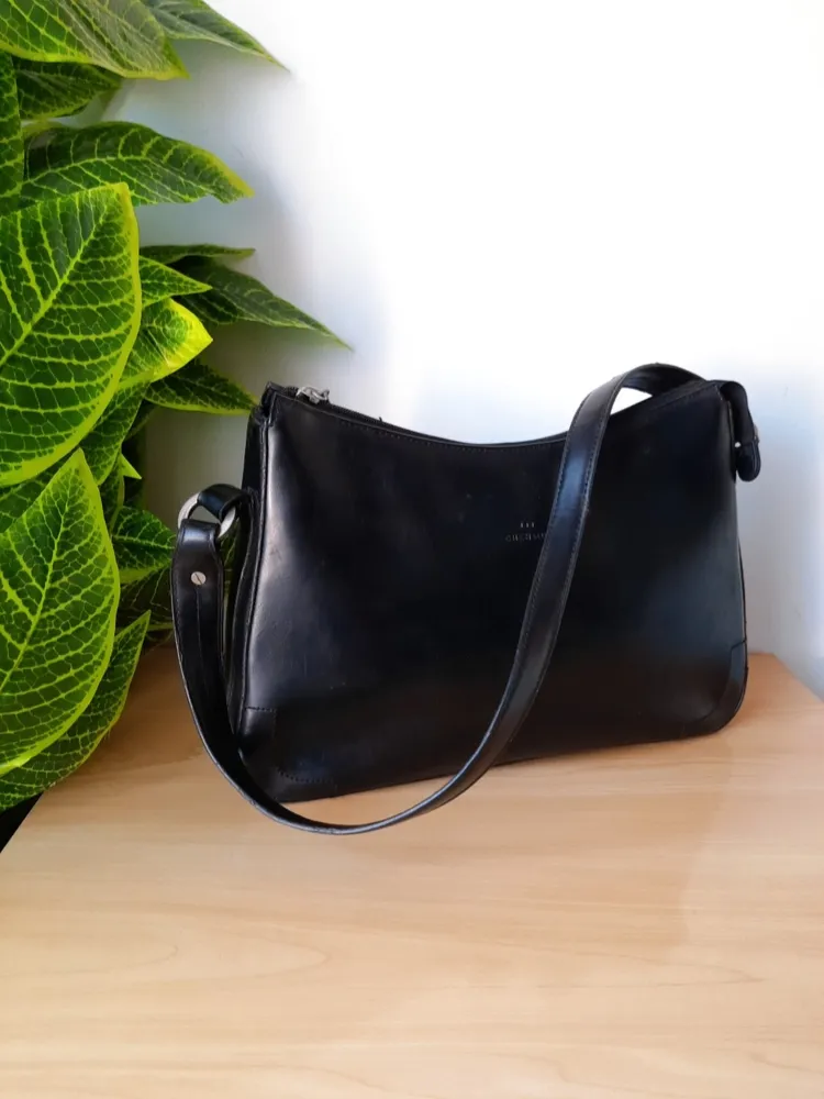 bolsa baguete preta ombro chenson
