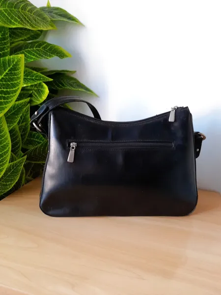 bolsa baguete preta ombro chenson