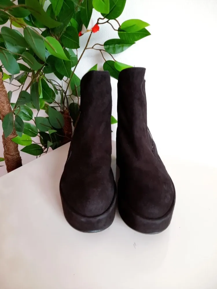 bota camurça plataforma stuart weitzman importado