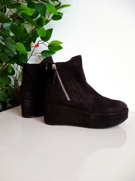 bota camurça plataforma stuart weitzman importado