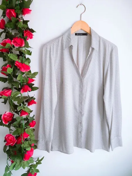 camisa estampada off white cortelle