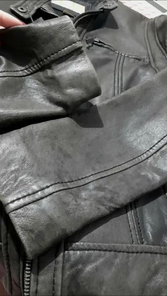 jaqueta couro legítimo pelica marrom michael kors
