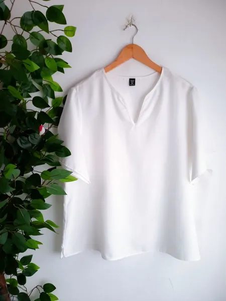blusa branca shein curve gg