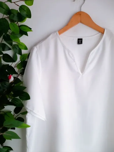 blusa branca shein curve gg