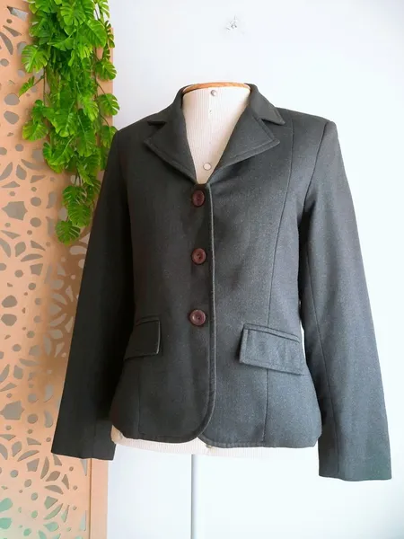 blazer alfaiataria social cinza simulassão