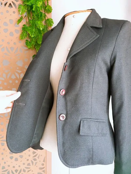blazer alfaiataria social cinza simulassão