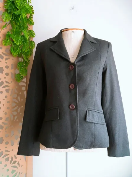 blazer alfaiataria social cinza simulassão