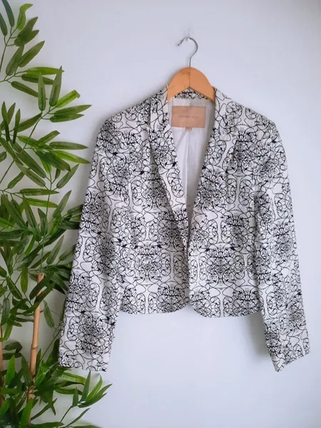 blazer social alfaiataria estampado yessica city