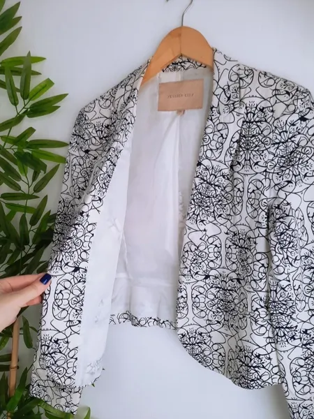 blazer social alfaiataria estampado yessica city