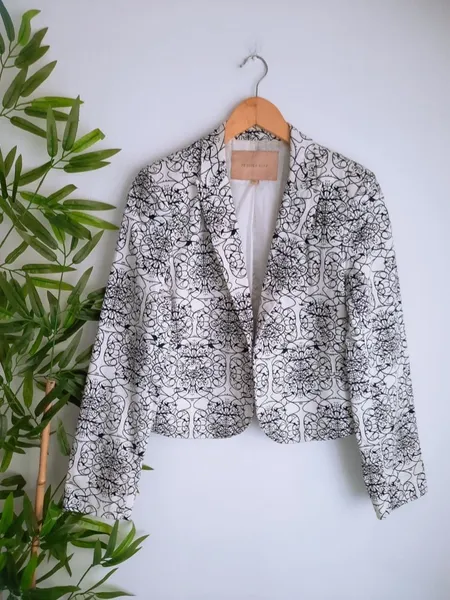 blazer social alfaiataria estampado yessica city