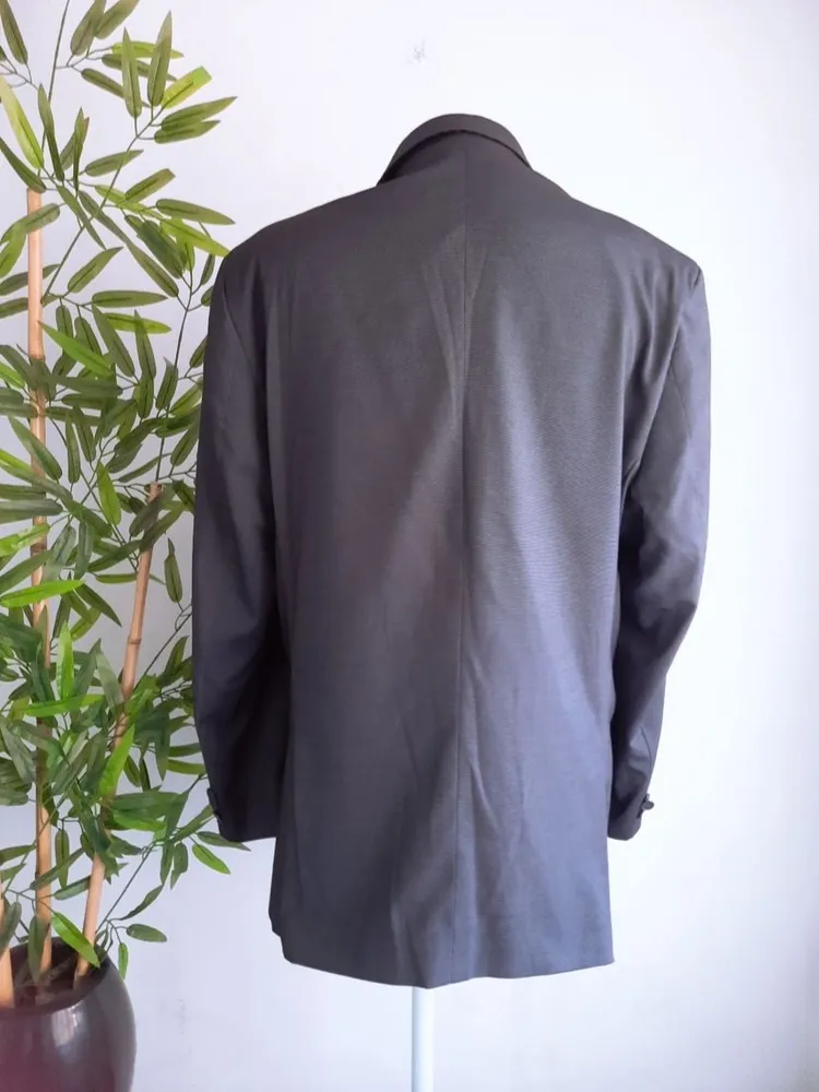 blazer social masculino cinza grafite fatto a mano