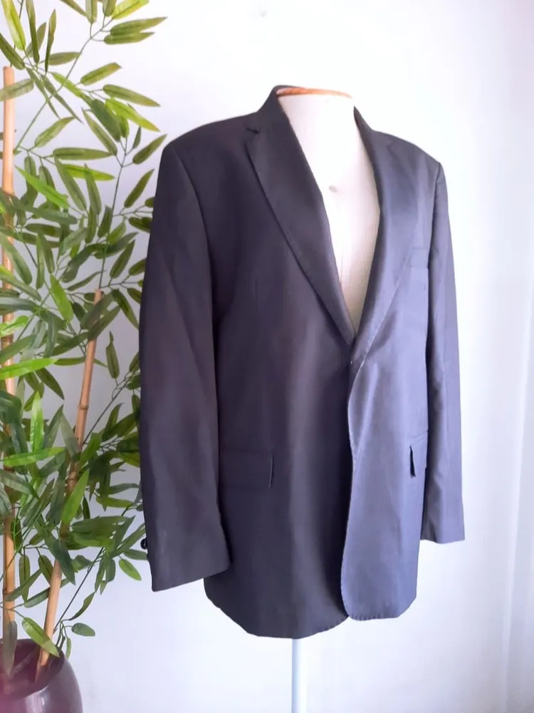 blazer social masculino cinza grafite fatto a mano