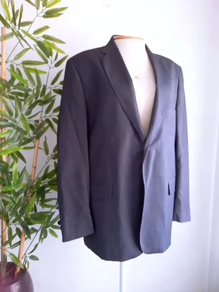 blazer social masculino cinza grafite fatto a mano