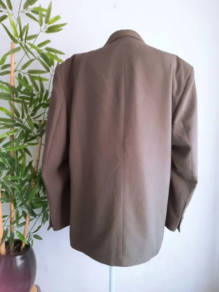 blazer de lã batida verde musgo masculino dino alfieri