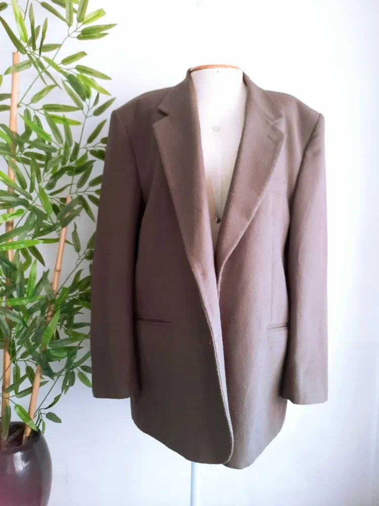 blazer de lã batida verde musgo masculino dino alfieri