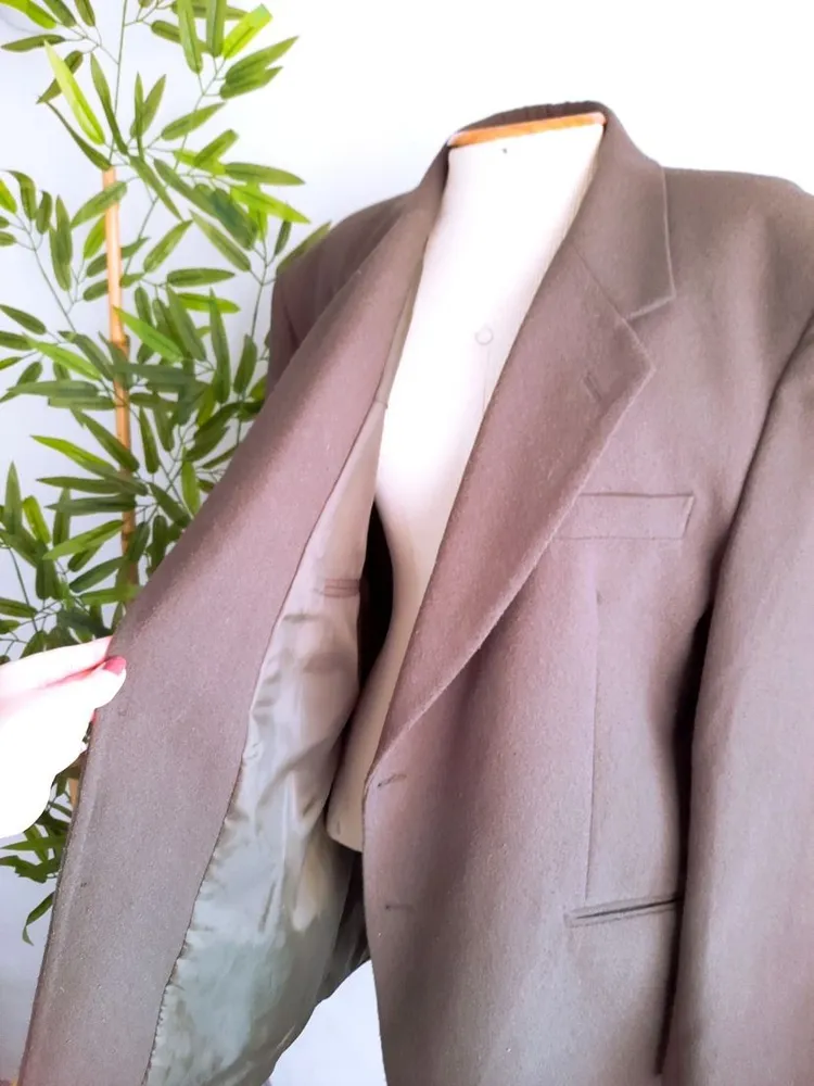 blazer de lã batida verde musgo masculino dino alfieri