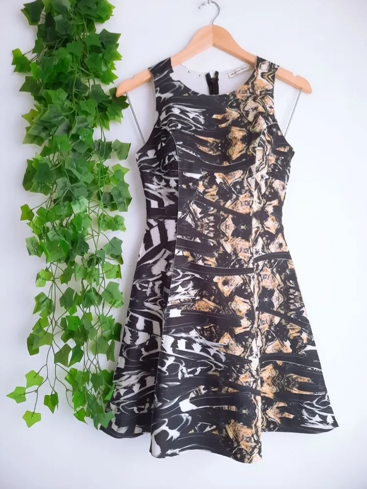 vestido morena rosa estampado p