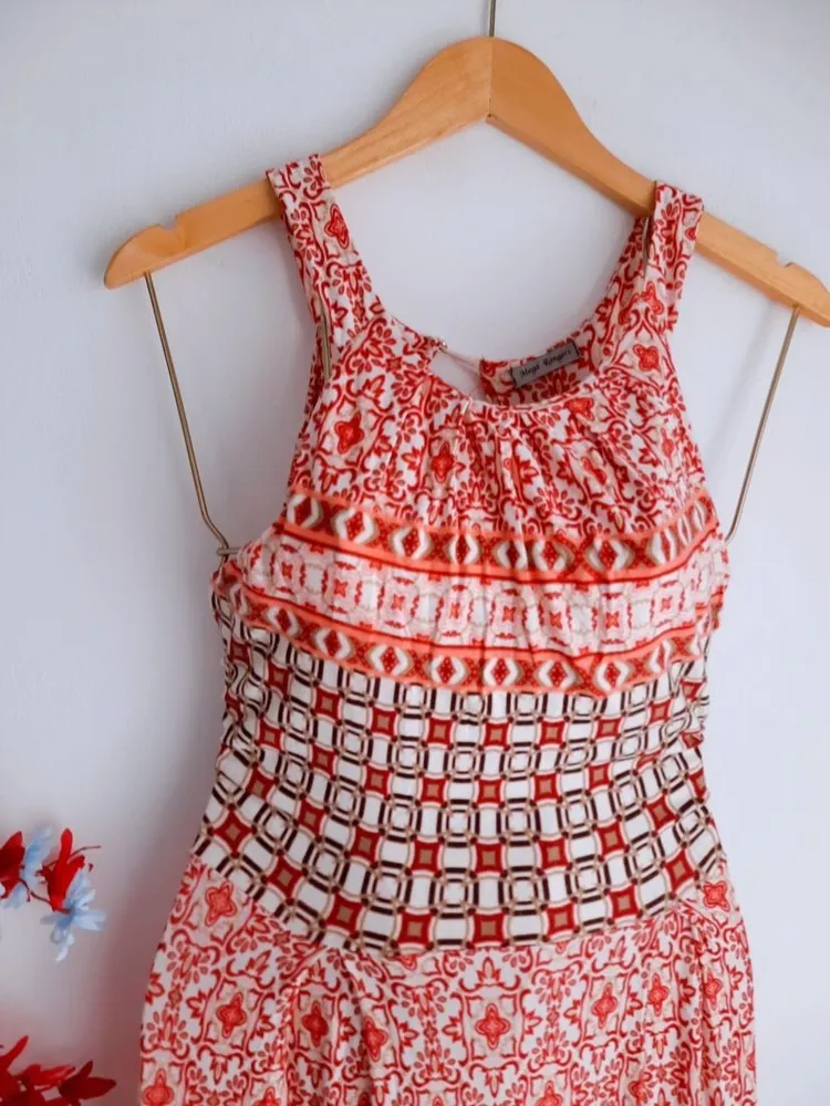 vestido longo estampado mega rangers m