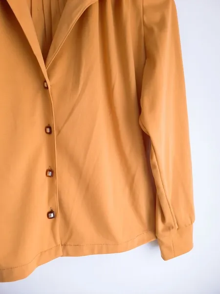 camisa social amarelo mostarda p