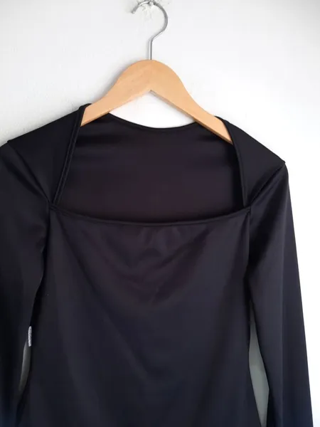 blusa preta manga longa p