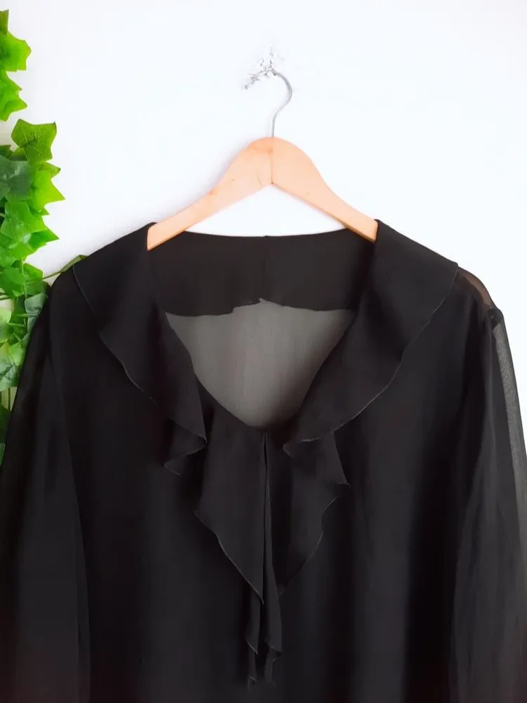 blusa lenço preta g