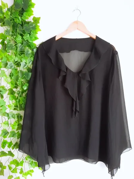 blusa lenço preta g