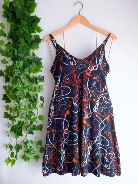 vestido estampado feminino p