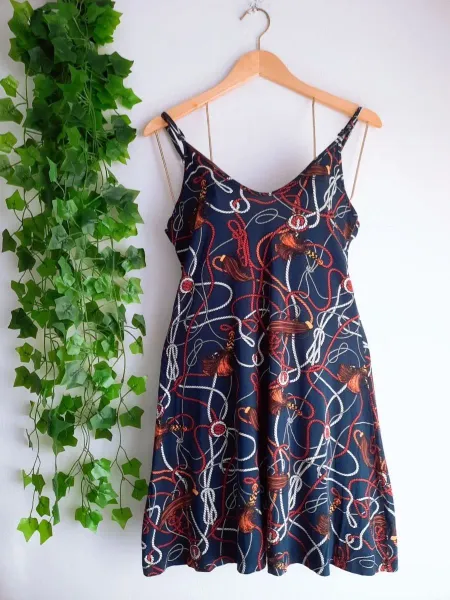 vestido estampado feminino p