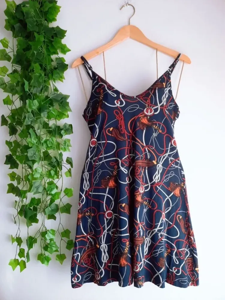 vestido estampado feminino p