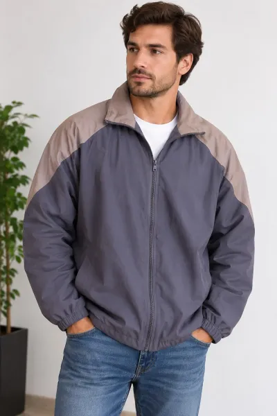 jaqueta masculina corta-vento acolchoada chapter