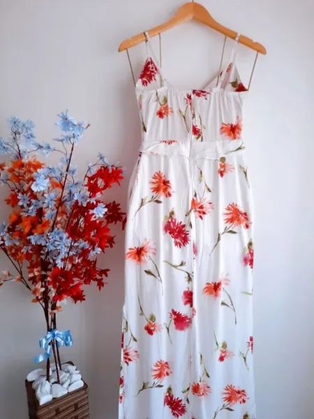 vestido longo handbook floral pp