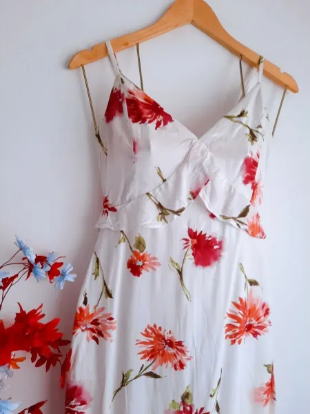 vestido longo handbook floral pp