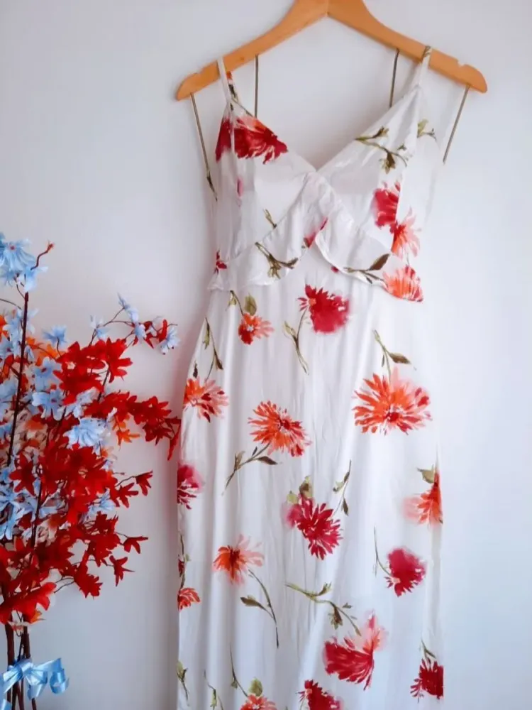 vestido longo handbook floral pp