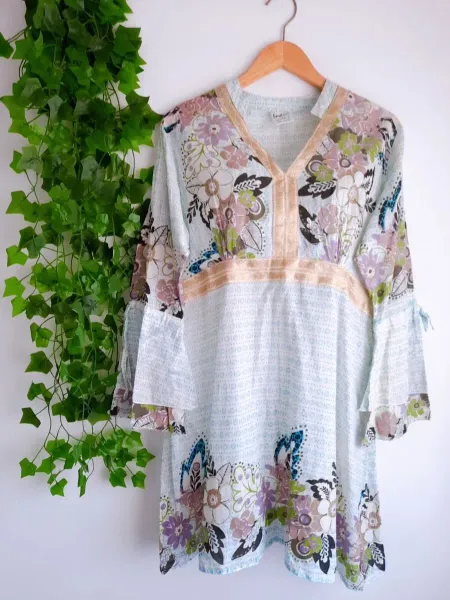 vestido indiano india fashion estampado m
