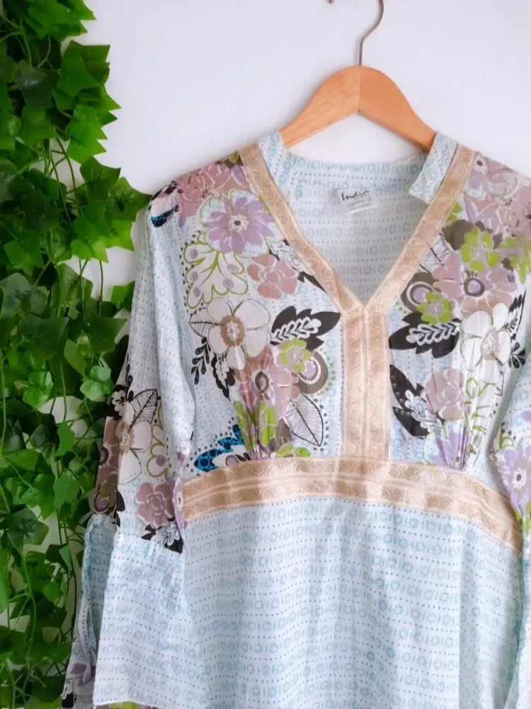 vestido indiano india fashion estampado m