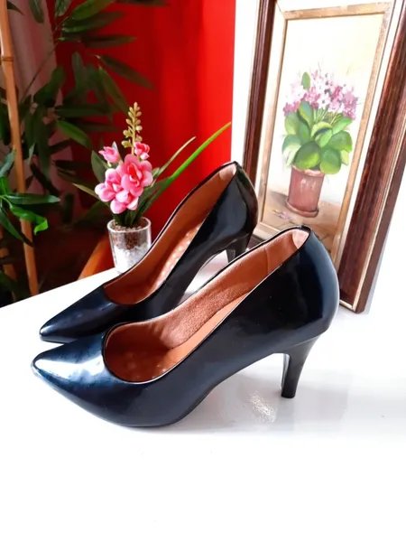 sapato scarpin mr.cat verniz preto 36