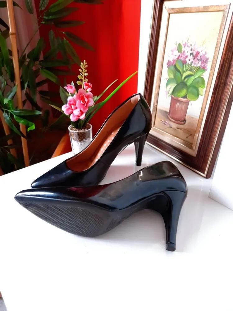 sapato scarpin mr.cat verniz preto 36