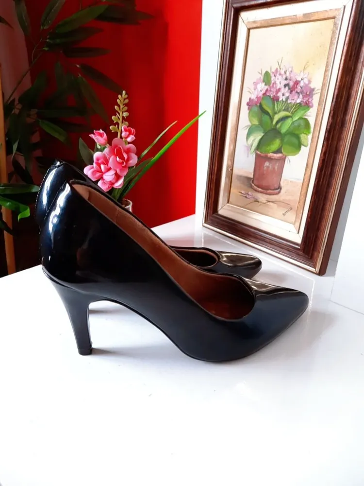 sapato scarpin mr.cat verniz preto 36
