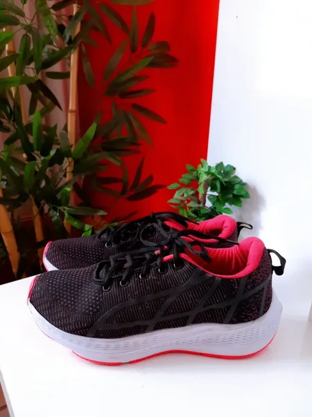 tênis feminino preto rosa pink