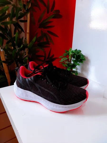 tênis feminino preto rosa pink