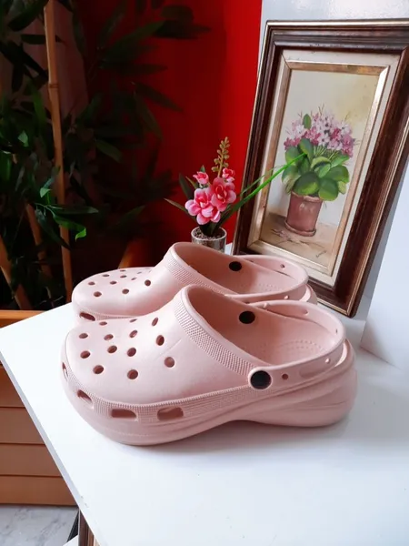 babuche plataforma ortopédico rosa 39