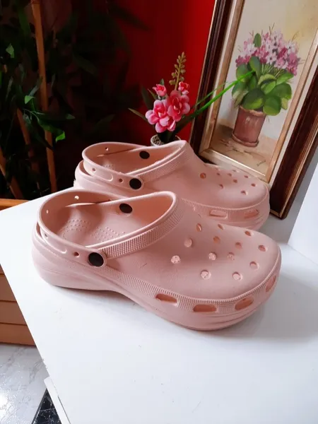 babuche plataforma ortopédico rosa 39