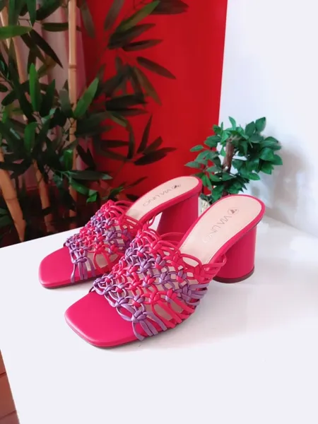 tamanco rosa pink via uno