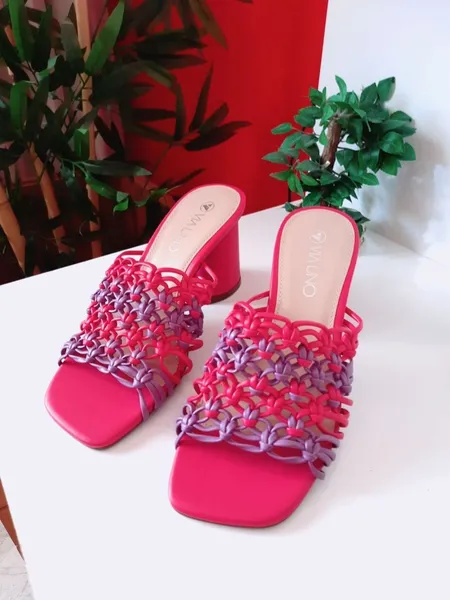 tamanco rosa pink via uno