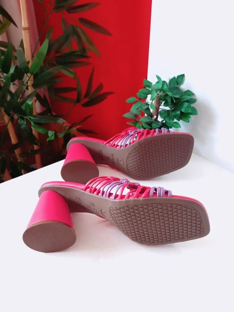 tamanco rosa pink via uno