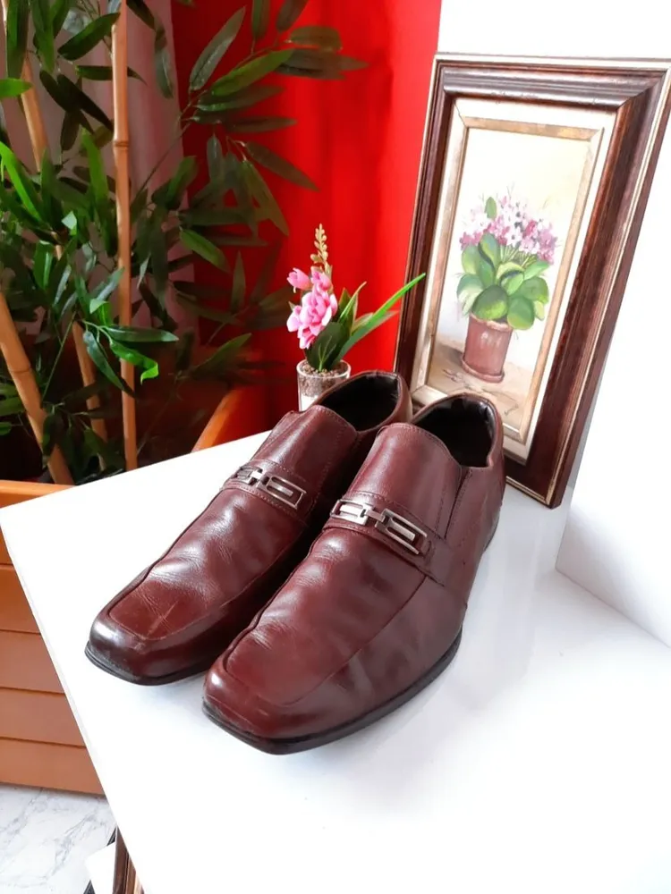 sapato social mariner couro marrom 41