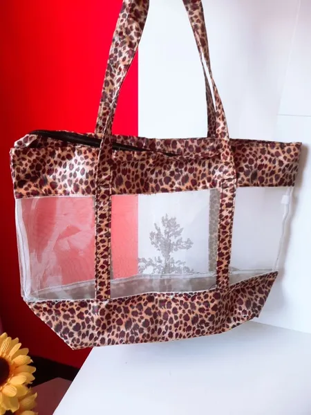 bolsa de praia animal print