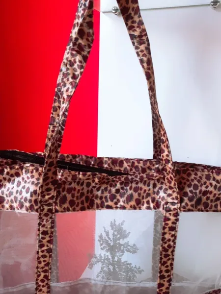 bolsa de praia animal print