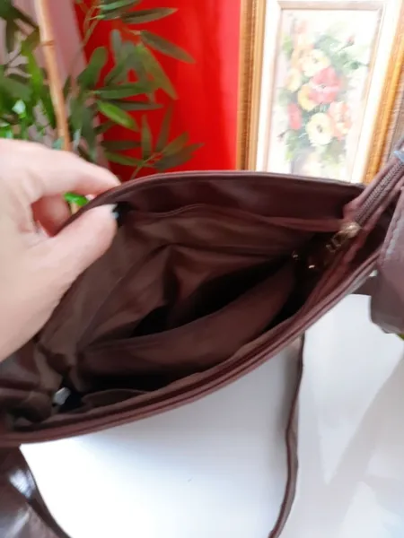 bolsa tiracolo couro legítimo marrom